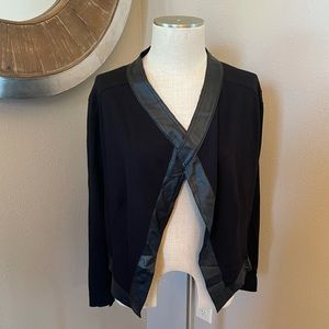 Lysse faux leather trim Jacket